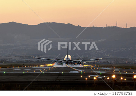伊丹空港に着陸する飛行機 伊丹空港に着陸する飛行機 117798752