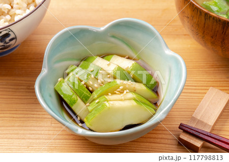 瓜の麺つゆ和え 瓜の麺つゆ和え 117798813