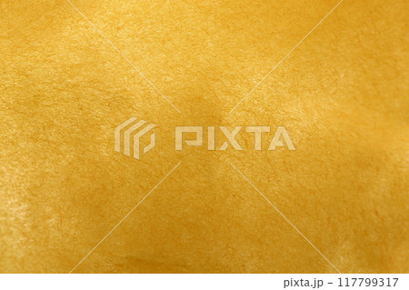 和紙と絹綿による背景素材（無地・ゴールド） 117799317