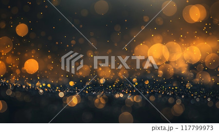 Abstract Golden Bokeh Light Background. High quality photo 117799973