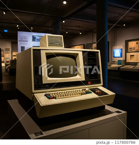【AI生成】オールドコンピュータ（古いPC）196005 117800766