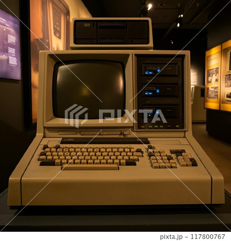 【AI生成】オールドコンピュータ（古いPC）196006 117800767