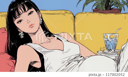 妊娠している若い女性