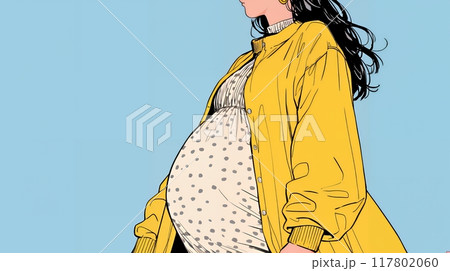 妊娠している若い女性