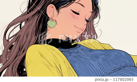妊娠している若い女性