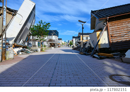 能登半島地震 地震後 わいち通り 朝市通り 輪島市 能登半島地震 地震後 わいち通り 朝市通り 輪島市 117802151