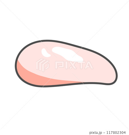 鶏肉 生肉 イラスト 鶏肉 生肉 イラスト 117802304