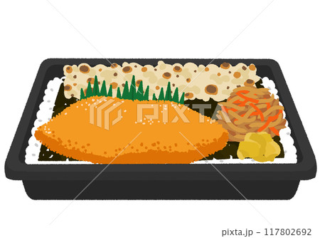 のり弁当のイラスト 117802692