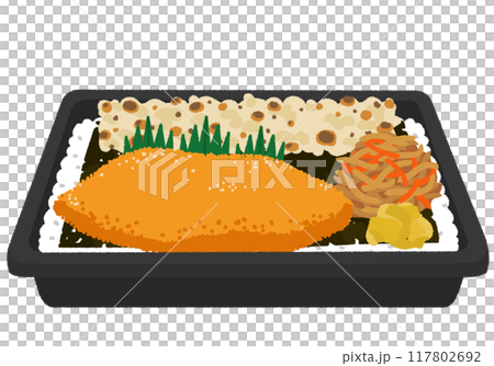 のり弁当のイラスト 117802692