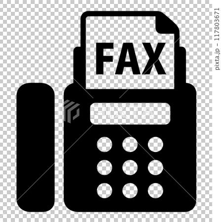 ファックスのアイコン 117803671