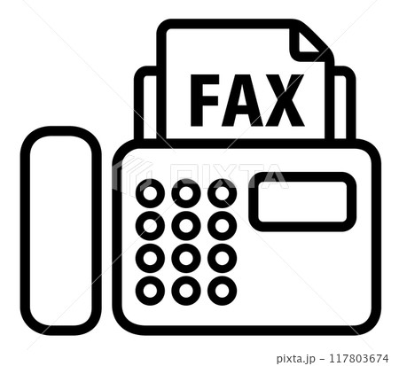 ファックスのアイコン 117803674