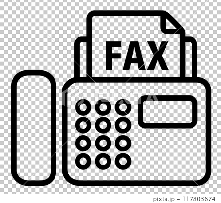 ファックスのアイコン 117803674