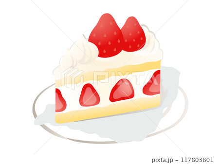 ショートケーキのイラスト素材 [117803801] - PIXTA