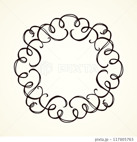 Vignette. Vector drawing 117805763