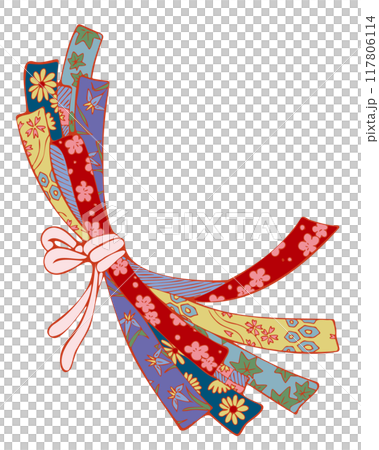 日本伝統文様で描いた束ね熨斗,タイプA 117806114
