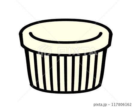 ディップ皿のイラスト素材 117806162