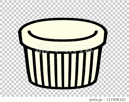 ディップ皿のイラスト素材 117806162