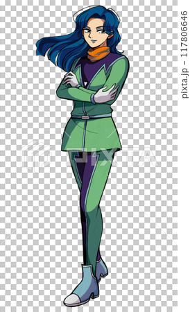 昭和のロボットアニメ風・二枚目ライバルキャラのイラスト 昭和のロボットアニメ風・二枚目ライバルキャラのイラスト 117806646