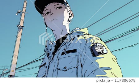 男性警備員