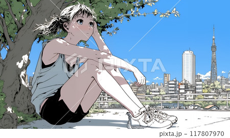 孤独を感じている若い女性