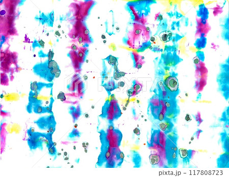 綺麗な水彩手描き風グラデーション背景 綺麗な水彩手描き風グラデーション背景 117808723