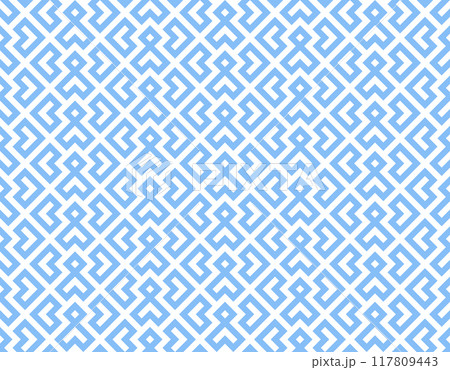 Abstract geometric pattern. A seamless vector background. White and blue ornament. Graphic modern pattern. Simple lattice graphic design Abstract geometric pattern. A seamless vector background. White and blue ornament. Graphic modern pattern. Simple lattice graphic design 117809443