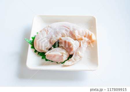 湯通ししたササミ 湯通ししたササミ 117809915