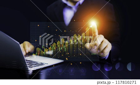 stock market investments chart showing. Businessmen work with stock market investments using smartphone. wealth stock market investing concept. Financial stock. Business growth in the digital age.. stock market investments chart showing. Businessmen work with stock market investments using smartphone. wealth stock market investing concept. Financial stock. Business growth in the digital age.. 117810271