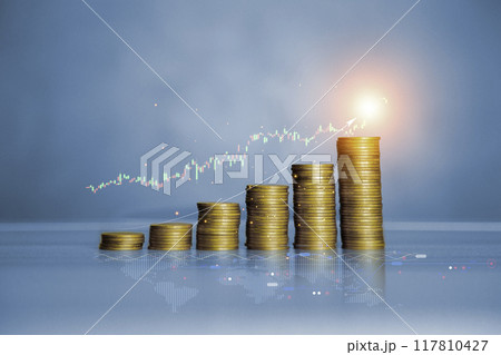 gold money coin background are laid in graph.Business success concept wealth stock investment.Business in the digital age.Digital transformation for next generation technology. concept saving money. gold money coin background are laid in graph.Business success concept wealth stock investment.Business in the digital age.Digital transformation for next generation technology. concept saving money. 117810427
