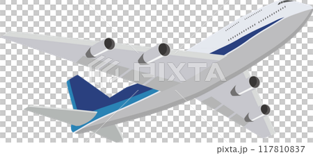 飛行機　青 117810837