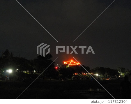 京都府　京都五山送り火　船形　8月 117812504