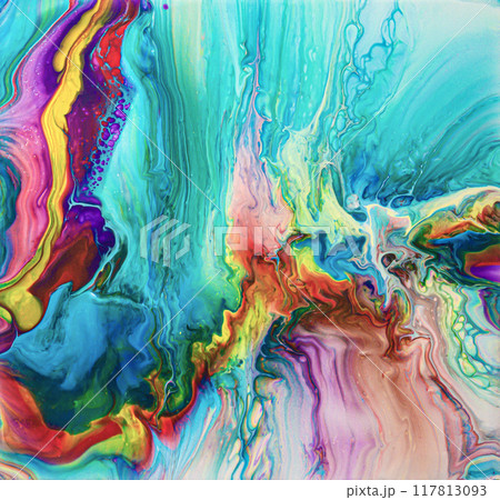 Abstract background in Fluidart style for backgrounds, banners, posters, paintings Abstract background in Fluidart style for backgrounds, banners, posters, paintings 117813093
