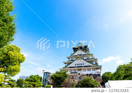 大阪城本丸広場から見た天守閣 117813283