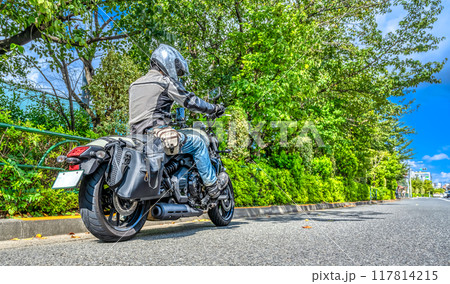 大型アメリカンバイクで世田谷区粕谷ツーリング 大型アメリカンバイクで世田谷区粕谷ツーリング 117814215