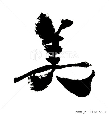 「美」～デザイン書道で描く美文字素材～ 117815394