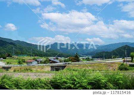 日本の山村風景 日本の山村風景 117815416