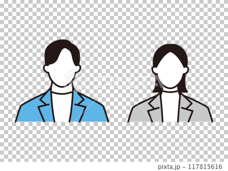 穿著休閒辦公服的商務人士 穿著休閒辦公服的商務人士 117815616