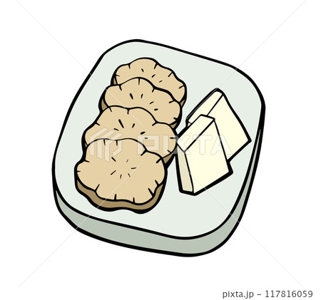 筆絵　いぶりがっこ　居酒屋メニュー 117816059