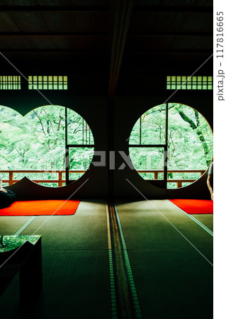 京都の嵐山祐斎亭の庭園 117816665