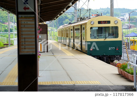 阿下喜駅に停車中の車両/三岐鉄道北勢線(三重県いなべ市) 阿下喜駅に停車中の車両/三岐鉄道北勢線(三重県いなべ市) 117817366