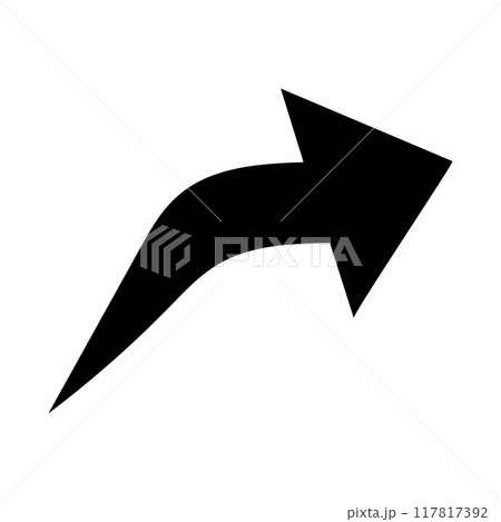 Arrow icons black collection. flat style arrow icon for your web site design. Simple arrow Vector illustration, doodle icon 117817392