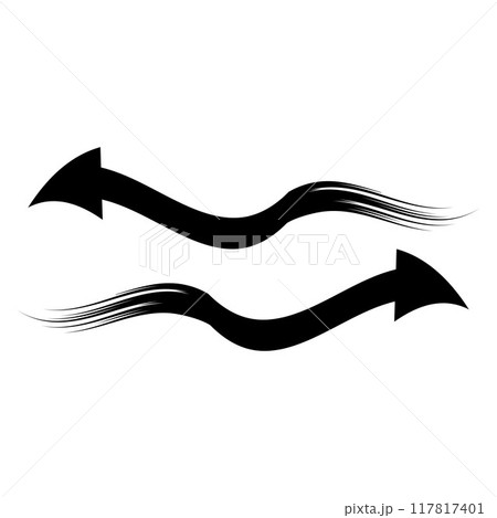 Arrow icons black collection. flat style arrow icon for your web site design. Simple arrow Vector illustration, doodle icon Arrow icons black collection. flat style arrow icon for your web site design. Simple arrow Vector illustration, doodle icon 117817401