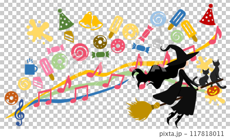 Witch illustration (Halloween) 117818011