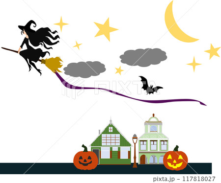 魔女のイラスト(ハロウィーン) 魔女のイラスト(ハロウィーン) 117818027