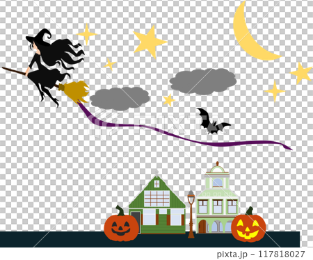 魔女のイラスト(ハロウィーン) 魔女のイラスト(ハロウィーン) 117818027