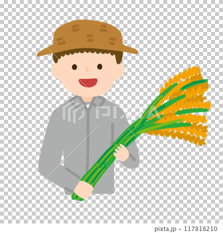 お米農家の男性 117818210
