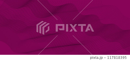Abstract lines background with glowing wave. Shiny moving lines design element. Futuristic technology concept. Vector illustration 117818395