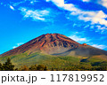 晴れた空と富士山 117819952
