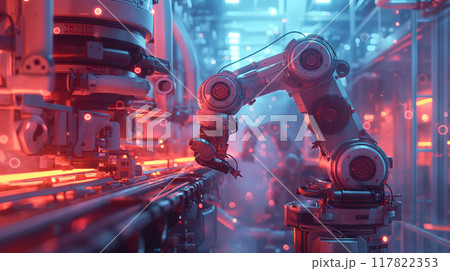 Robotic Arm in Advanced Manufacturing Plant Robotic Arm in Advanced Manufacturing Plant 117822353