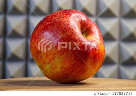 Close-up reveals texture in moist fruit and intricate wall design. Close-up reveals texture in moist fruit and intricate wall design. 117822717